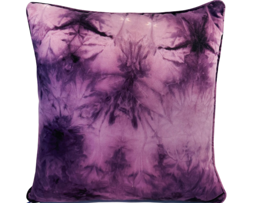 Violet Deliac Silk Square Cushion